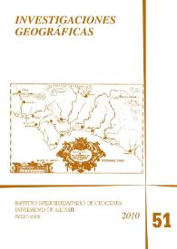 Investigaciones Geográficas. Núm. 51,  2010 | Biblioteca Virtual Miguel de Cervantes