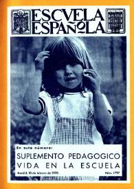 Escuela española. Año XXX, núm. 1797, 10 de febrero de 1970