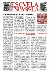 Escuela española. Año XXXIII, núm. 2079, 31 de enero de 1973