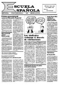 Escuela española. Año XLII, núm. 2611, 4 de febrero de 1982