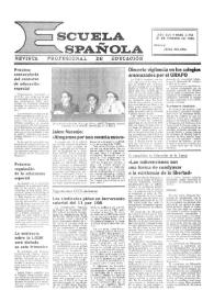 Escuela española. Año XLV, núm. 2756, 21 de febrero de 1985