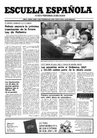 Escuela española. Año L, núm. 2989, 1 de febrero de 1990