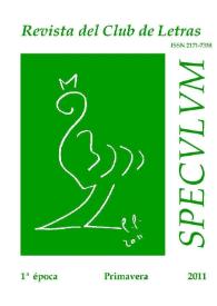 Speculum. Revista del Club de Letras. Primera época, núm. 6, primavera 2011 | Biblioteca Virtual Miguel de Cervantes