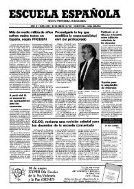 Escuela española. Año LI, núm. 3032, 10 de enero de 1991
