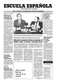 Escuela española. Año LI, núm. 3036, 7 de febrero de 1991