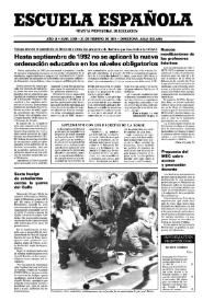 Escuela española. Año LI, núm. 3038, 21 de febrero de 1991