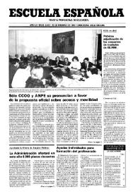 Escuela española. Año LI, núm. 3039, 28 de febrero de 1991