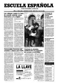 Escuela española. Año LI, núm. 3040, 7 de marzo de 1991