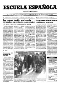 Escuela española. Año LII, núm. 3080, 16 de enero de 1992
