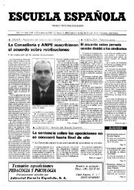 Escuela española. Año LII, núm. 3081, 23 de enero de 1992