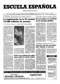 Escuela española. Año LII, núm. 3086, 27 de febrero de 1992