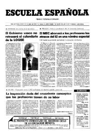 Escuela española. Año LIII, núm. 3128, 21 de enero de 1993