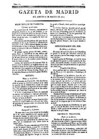 Gazeta de Madrid. 1810. Núm. 67, 8 de marzo de 1810 | Biblioteca Virtual Miguel de Cervantes