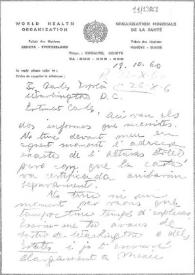 Carta de Eugenio Xammar a Carlos Esplá. Ginebra, 19 de octubre de 1960 | Biblioteca Virtual Miguel de Cervantes