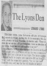 The Lyons Den | Biblioteca Virtual Miguel de Cervantes