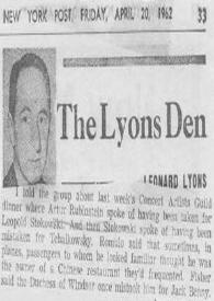 The Lyons Den | Biblioteca Virtual Miguel de Cervantes