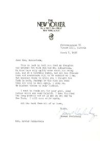 Carta dirigida a Aniela Rubinstein. Viena (Austria), 08-03-1958 | Biblioteca Virtual Miguel de Cervantes