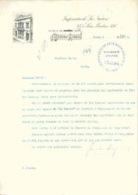 Carta de Drago, José María | Biblioteca Virtual Miguel de Cervantes