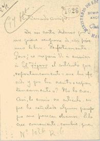 Carta de Contreras, Francisco | Biblioteca Virtual Miguel de Cervantes