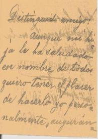 Carta de Agustini, Santiago | Biblioteca Virtual Miguel de Cervantes