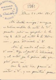 Carta de Gabriel Alomar a Rubén Darío. París, 19 de septiembre de 1907 | Biblioteca Virtual Miguel de Cervantes