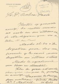 Más información sobre Carta de Carmen de Burgos a Rubén Darío. Madrid, 15 de julio de [1913?]