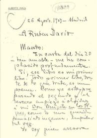 Carta de Insúa, Alberto | Biblioteca Virtual Miguel de Cervantes