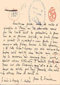 Carta de Jiménez, Juan Ramón | Biblioteca Virtual Miguel de Cervantes