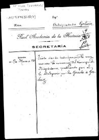 Más información sobre Carpetilla de expediente acerca de una moneda romana publicada por el Dogdson en "La Gaceta de Galicia".