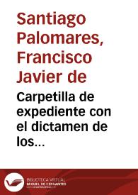 Más información sobre Carpetilla de expediente con el dictamen de los monumentos hallados en Cabeza del Griego, cerca de Uclés