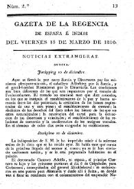 Gaceta de la Regencia de España e Indias. Año 1810. Núm. 2, 16 de marzo de 1810 | Biblioteca Virtual Miguel de Cervantes