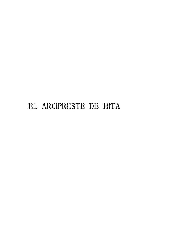 El Arcipreste de Hita : estudio crítico / por Julio Puyol y Alonso | Biblioteca Virtual Miguel de Cervantes