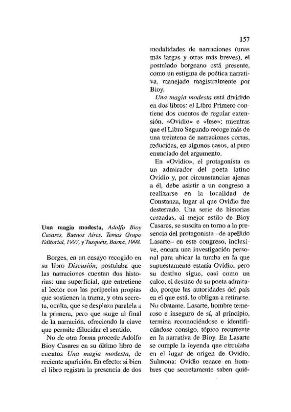 "Una magia modesta", Adolfo Bioy Casares / Daniel Gustavo Teobaldi | Biblioteca Virtual Miguel de Cervantes