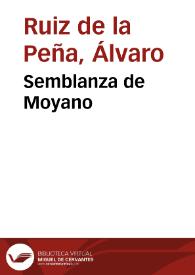 Semblanza de Moyano / Álvaro Ruiz de la Peña | Biblioteca Virtual Miguel de Cervantes