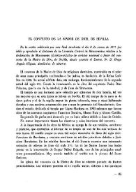 El convento de la Madre de Dios, de Sevilla / Diego Ángulo Íñiguez | Biblioteca Virtual Miguel de Cervantes