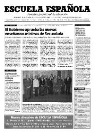 Escuela española. Año LXI, núm. 3477, 11 de enero de 2001