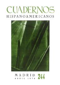 Cuadernos Hispanoamericanos. Núm. 244, abril 1970 | Biblioteca Virtual Miguel de Cervantes