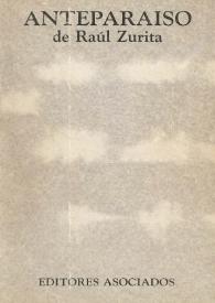 Anteparaíso / Raúl Zurita | Biblioteca Virtual Miguel de Cervantes