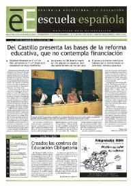 Escuela española. Año LXII, núm. 3529, 14 de marzo de 2002