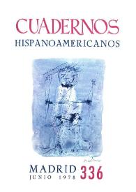 Cuadernos Hispanoamericanos. Núm. 336, junio 1978 | Biblioteca Virtual Miguel de Cervantes