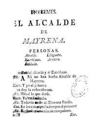 Entremes. El Alcalde de Mayrena / [Manuel León Marchante] | Biblioteca Virtual Miguel de Cervantes
