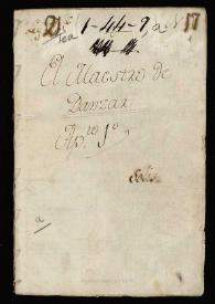 Comedia famosa. El maestro de danzar / de Don Pedro Calderón | Biblioteca Virtual Miguel de Cervantes