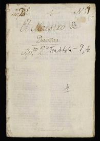 Comedia famosa. El maestro de danzar / de Don Pedro Calderón | Biblioteca Virtual Miguel de Cervantes