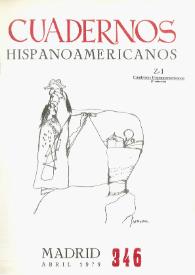 Cuadernos Hispanoamericanos. Núm. 346, abril 1979 | Biblioteca Virtual Miguel de Cervantes