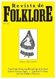 Revista de Folklore. Tomo 27a. Núm. 313, 2007 | Biblioteca Virtual Miguel de Cervantes