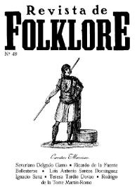 Revista de Folklore. Tomo 5a. Núm. 49, 1985 | Biblioteca Virtual Miguel de Cervantes