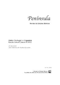 Península : Revista de Estudos Ibéricos. Núm. 0, 2003 | Biblioteca Virtual Miguel de Cervantes