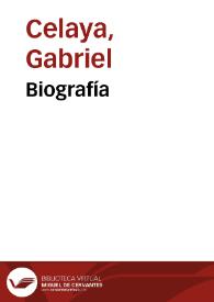Biografía / Gabriel Celaya | Biblioteca Virtual Miguel de Cervantes