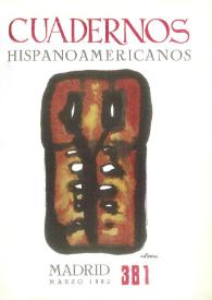 Cuadernos Hispanoamericanos. Núm. 381, marzo 1982 | Biblioteca Virtual Miguel de Cervantes