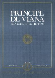 Príncipe de Viana. Suplemento de Ciencias. Año II, núm. 2, 1982 | Biblioteca Virtual Miguel de Cervantes